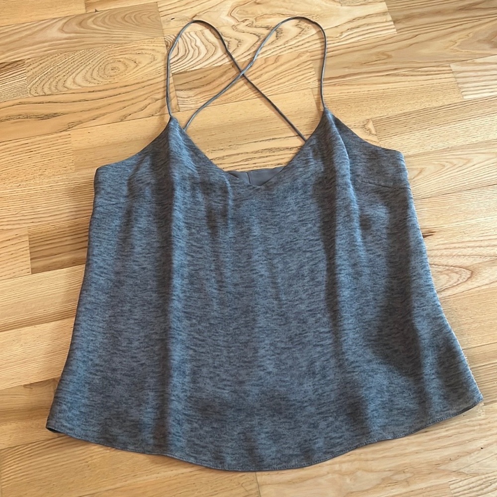 Sally LaPointe Silk Grey Camisole Size 6 Worn Once